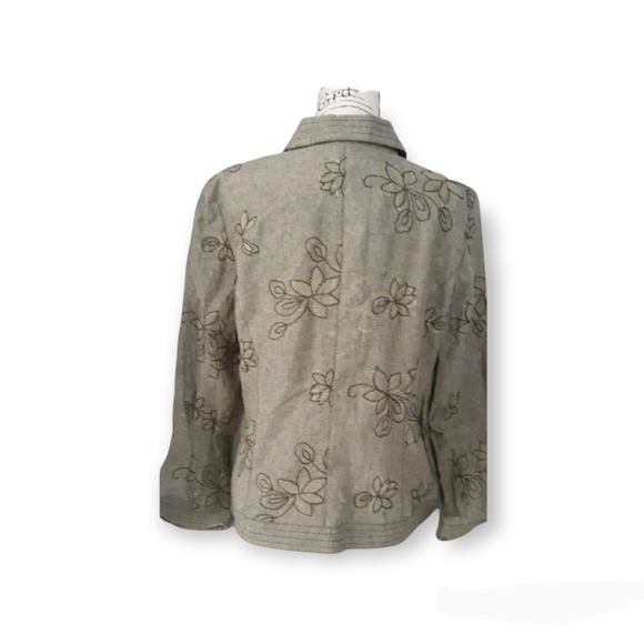 Womens Requirements Tan Button up Shirt Jacket Lined nwotgs top - Picture 5 of 8